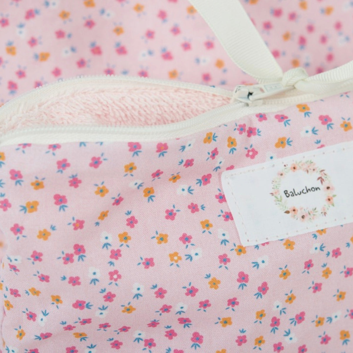 Trousse (petite) - Fleurs roses