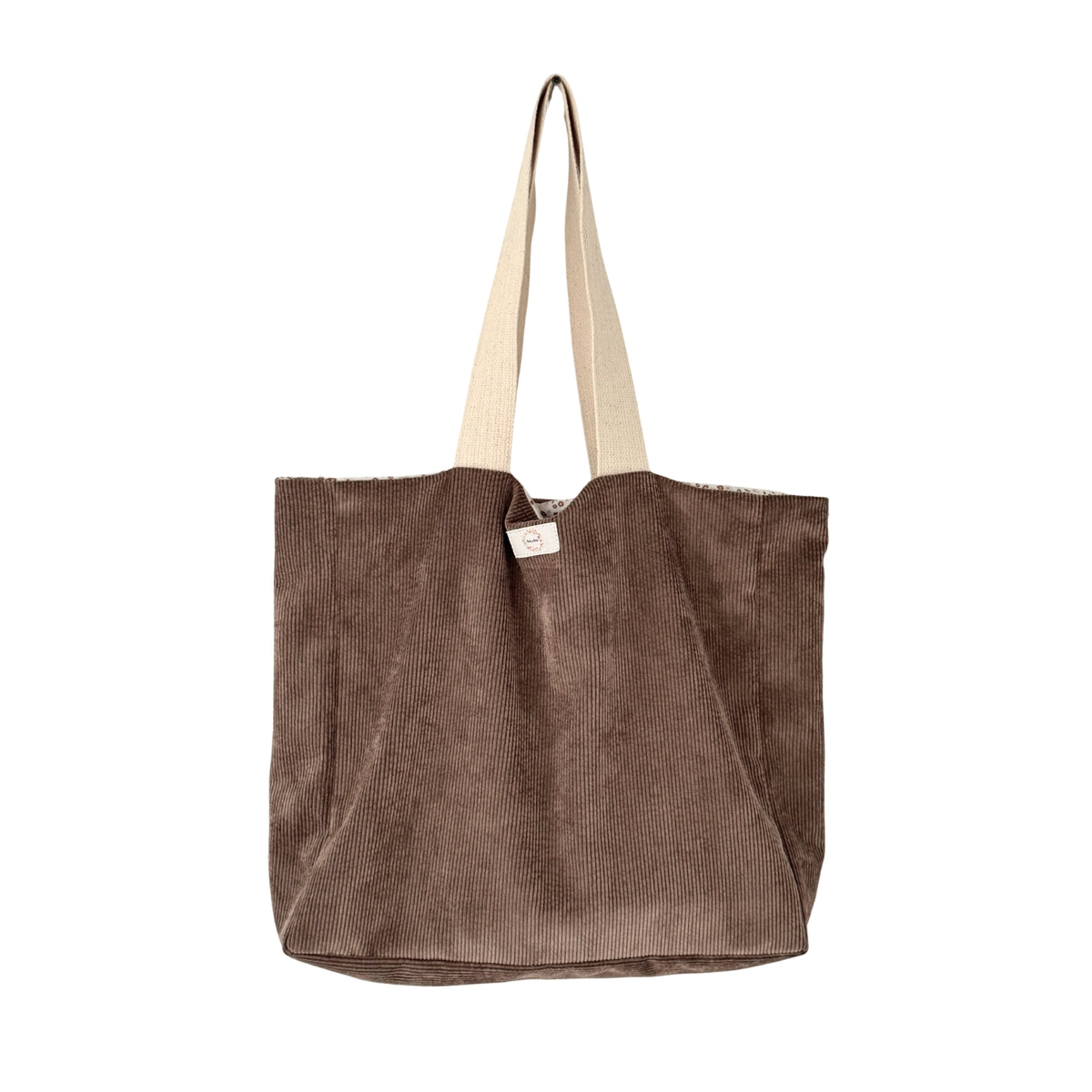 Sac fourre-tout corduroy - Cacao