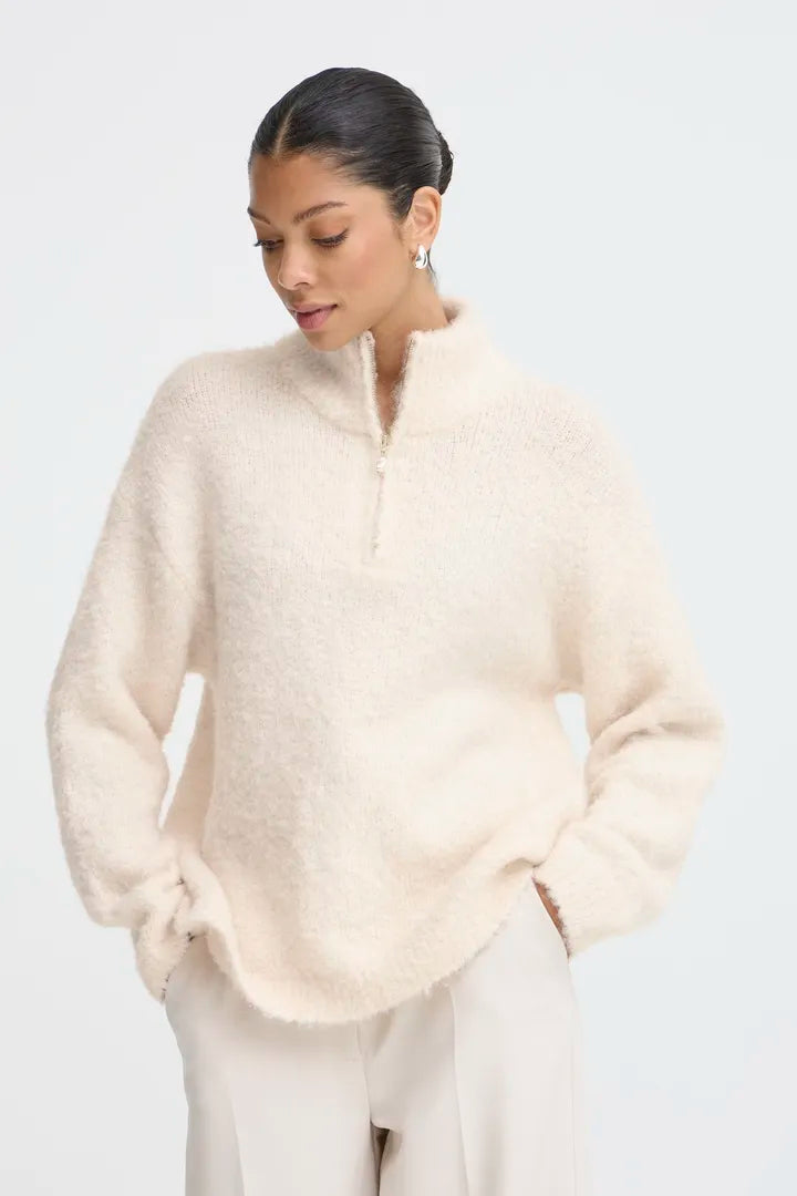 Tricot avec demi zip - Omanta