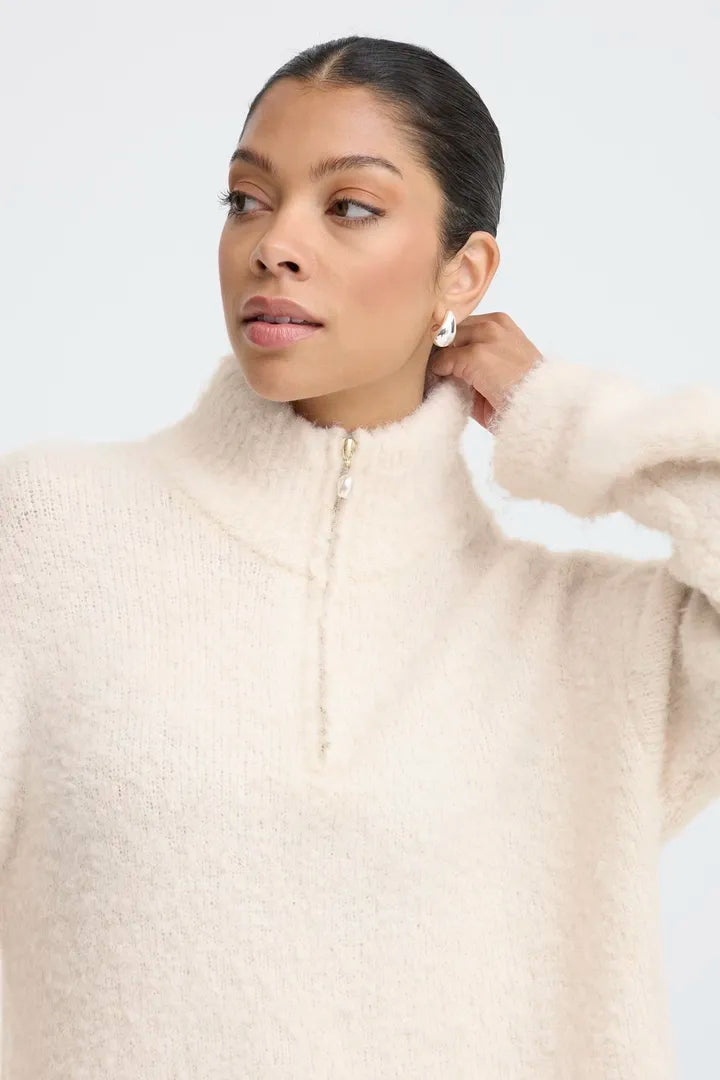 Tricot avec demi zip - Omanta