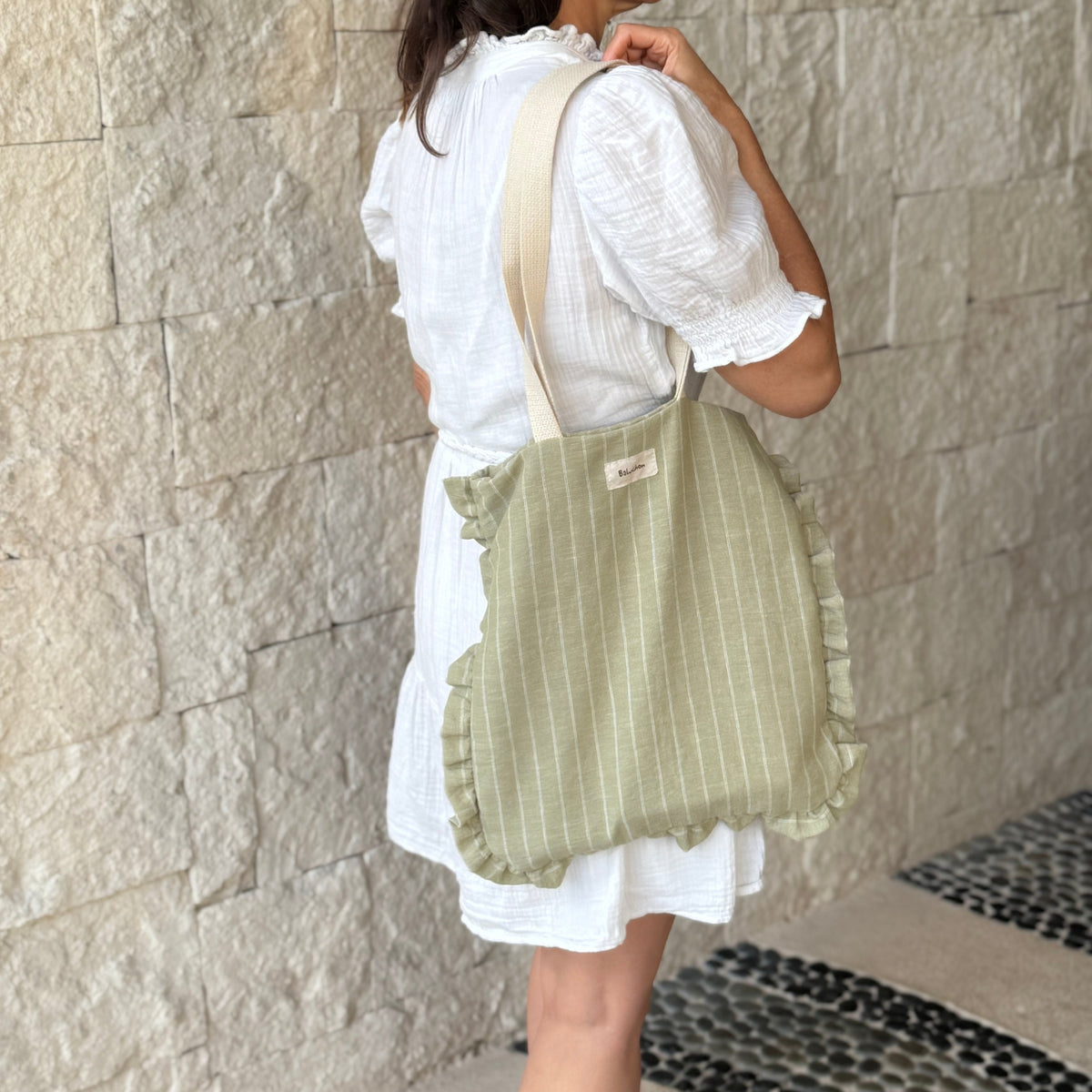 Sac fourre-tout à froufrous - Vert