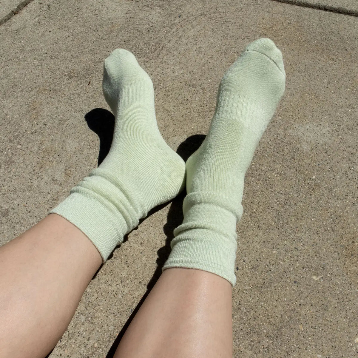 Chaussettes longe ultra-douces - Vert pistache