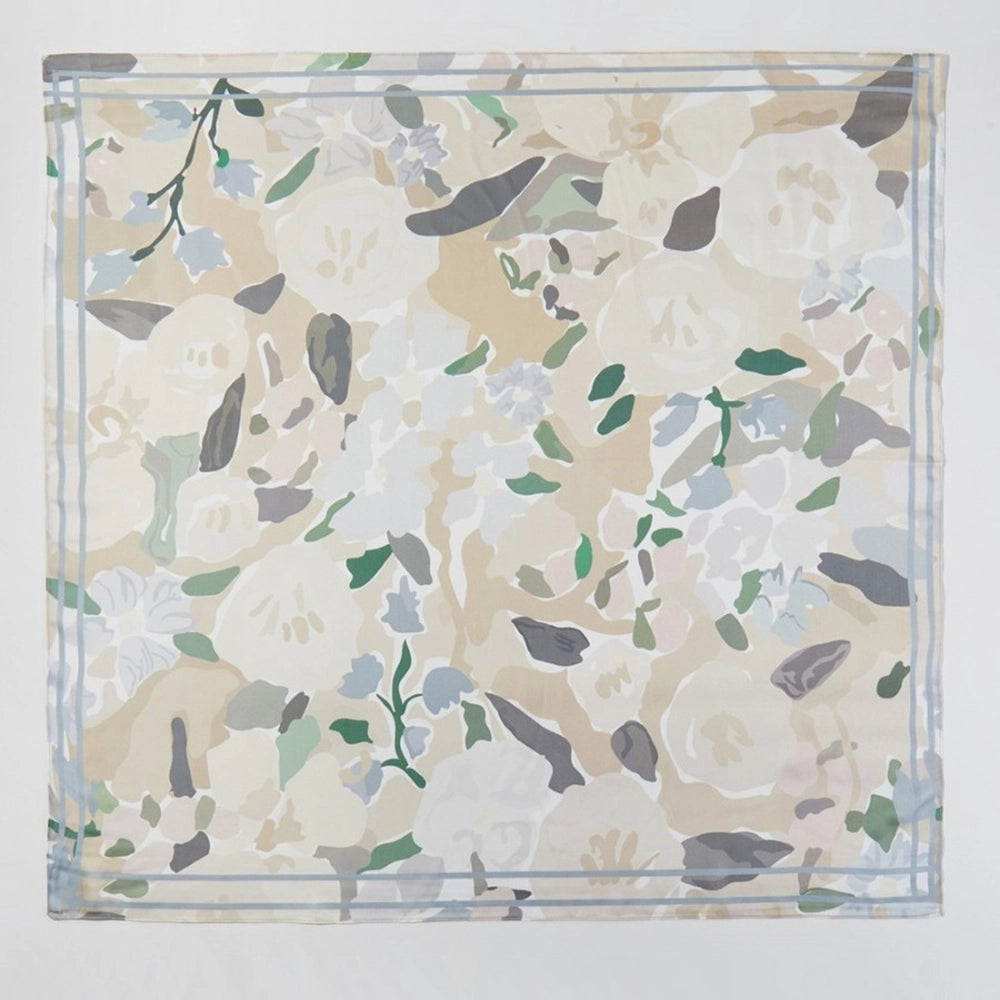 Foulard Bandana Carré - Jardin de Fleurs Abstraites