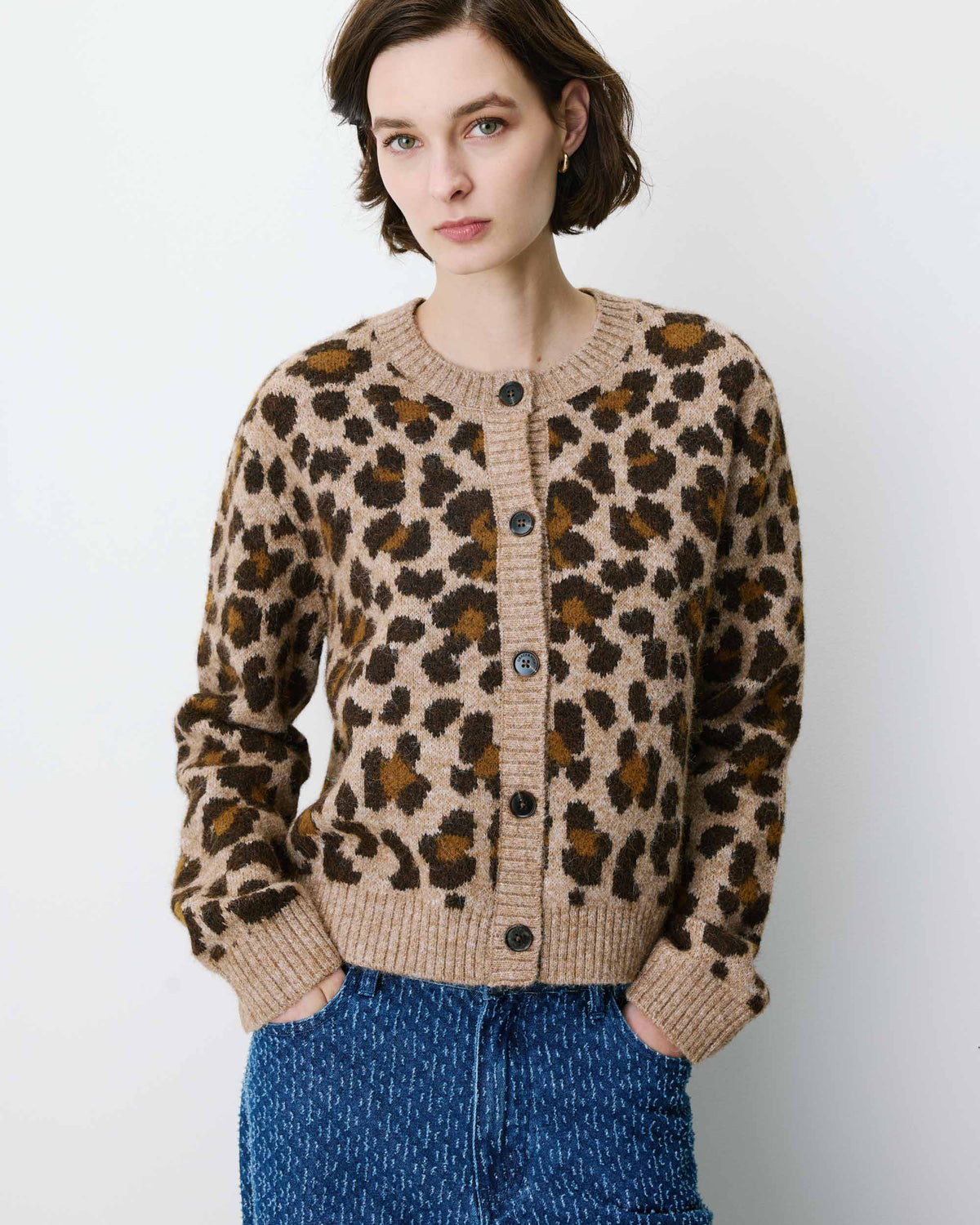 Cardigan léopard - Agnes