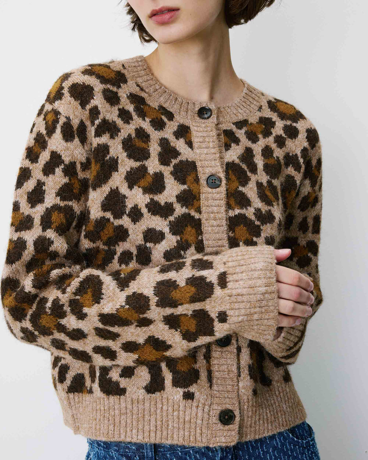 Cardigan léopard - Agnes