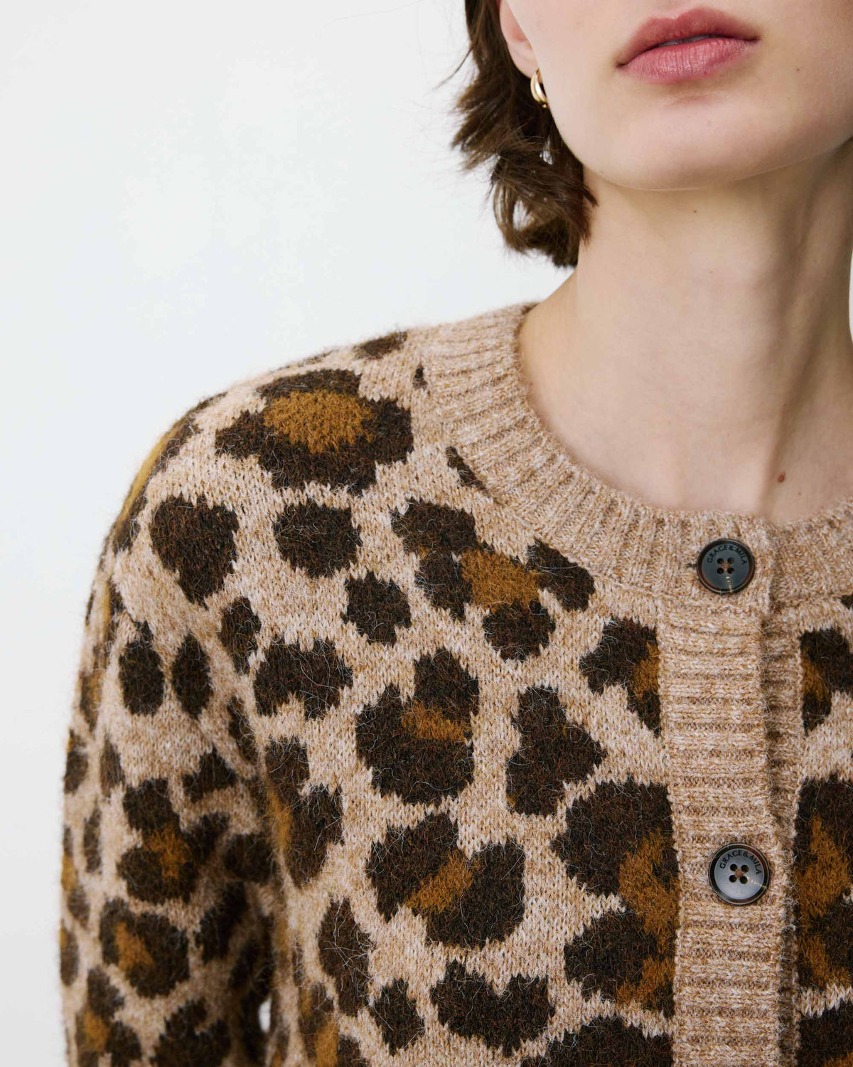 Cardigan léopard - Agnes