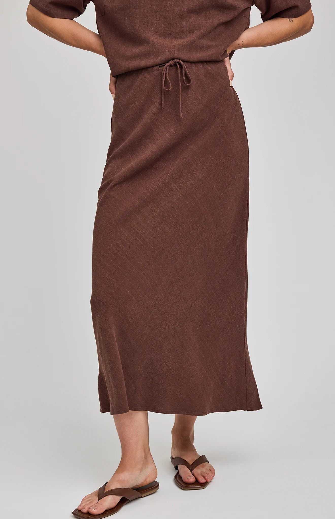 Jupe maxi lin - Cassia