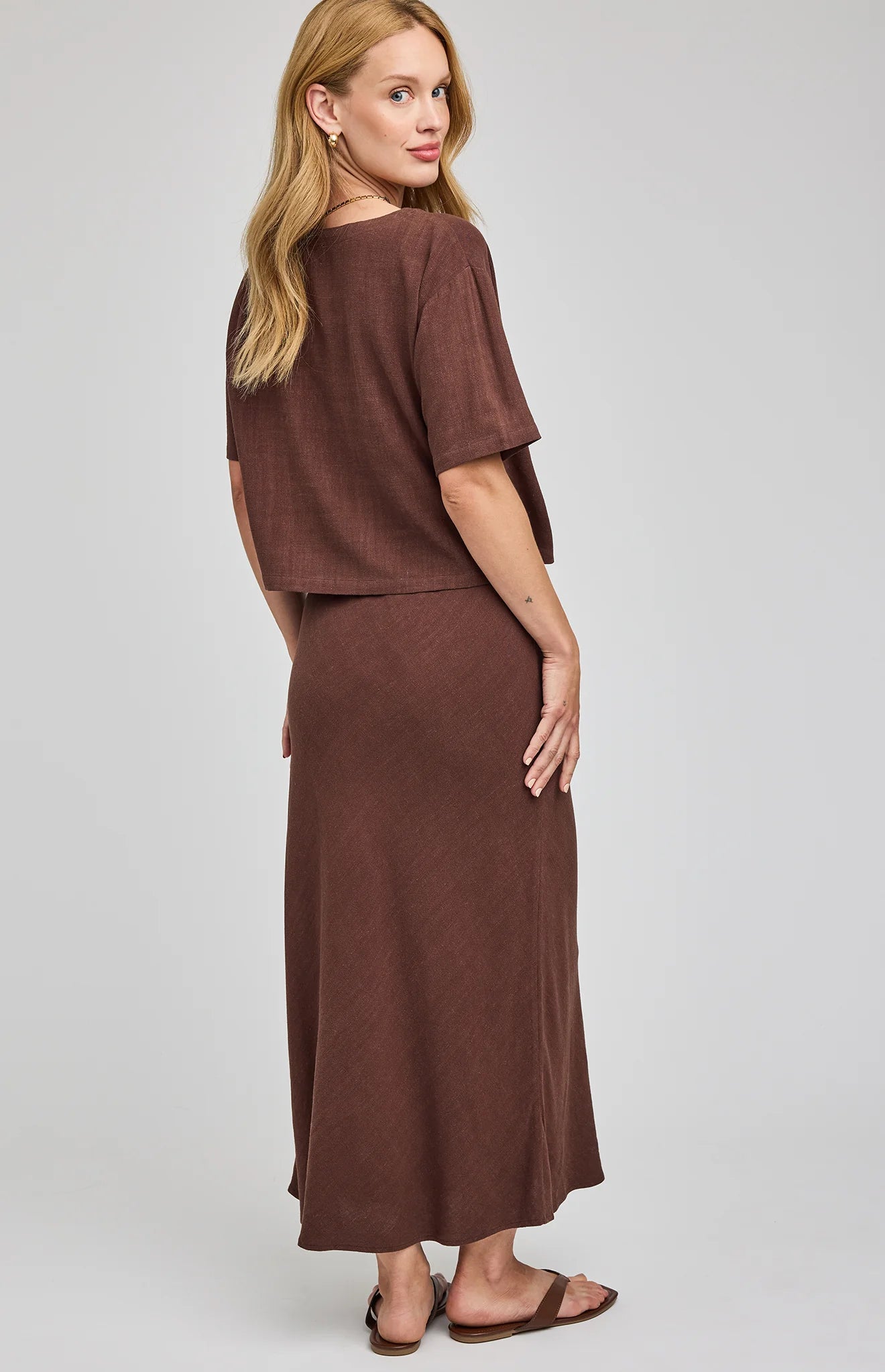 Jupe maxi lin - Cassia