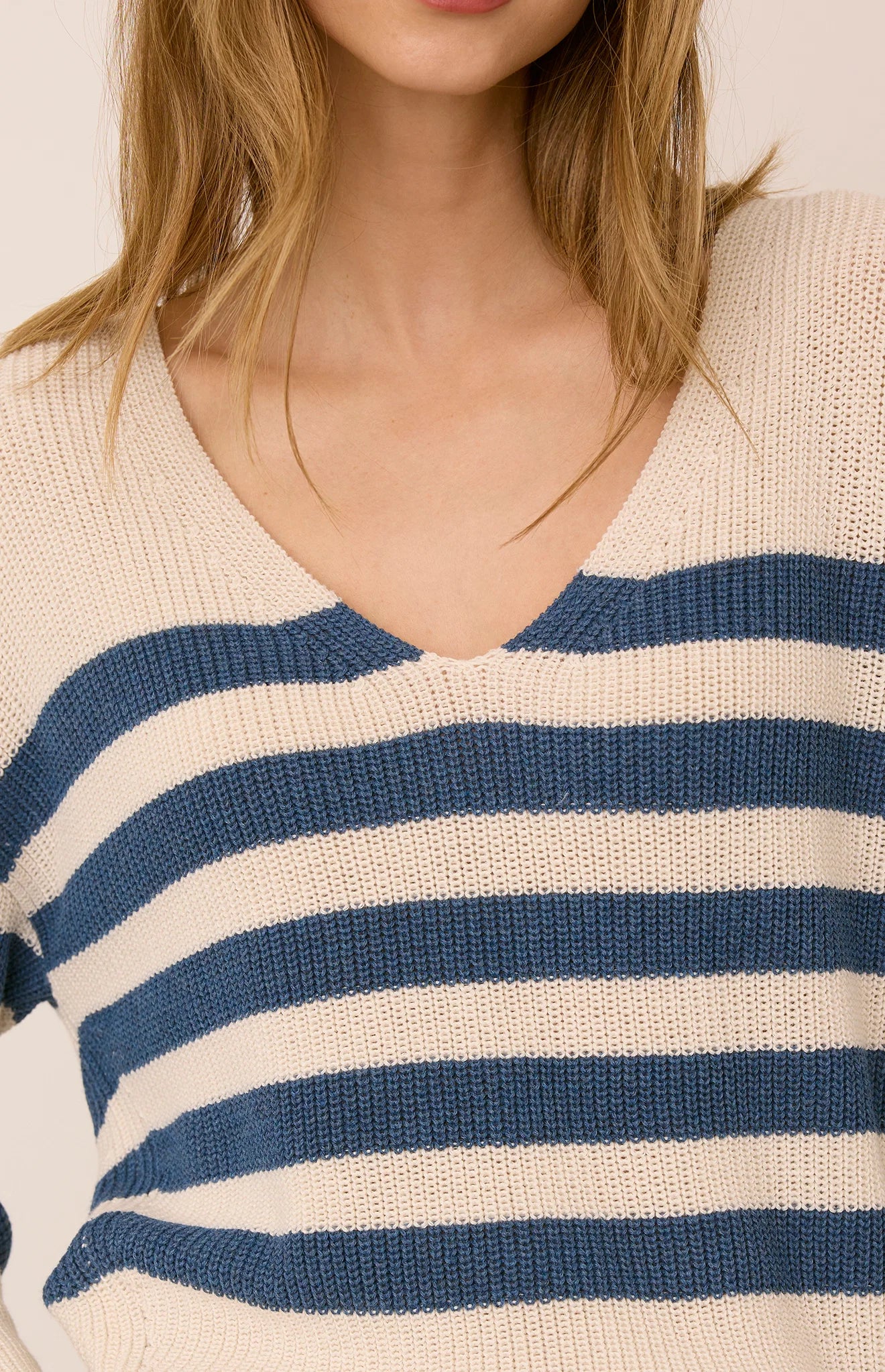 Tricot à rayures navy -Tucker