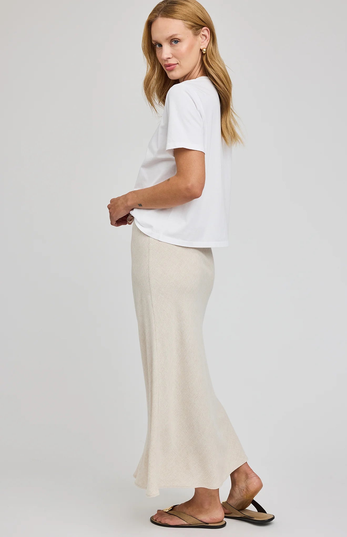 Jupe maxi lin - Cassia