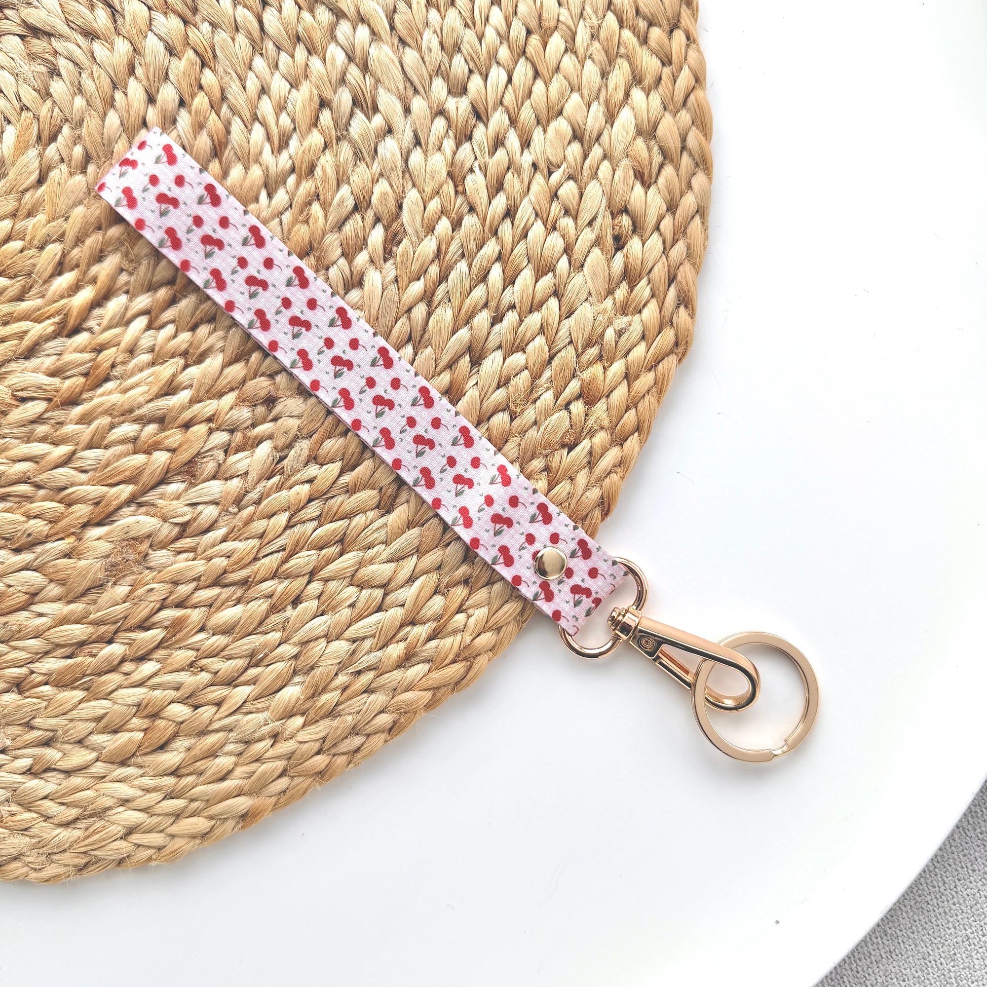 Porte-clés Lanière courte - Cerises