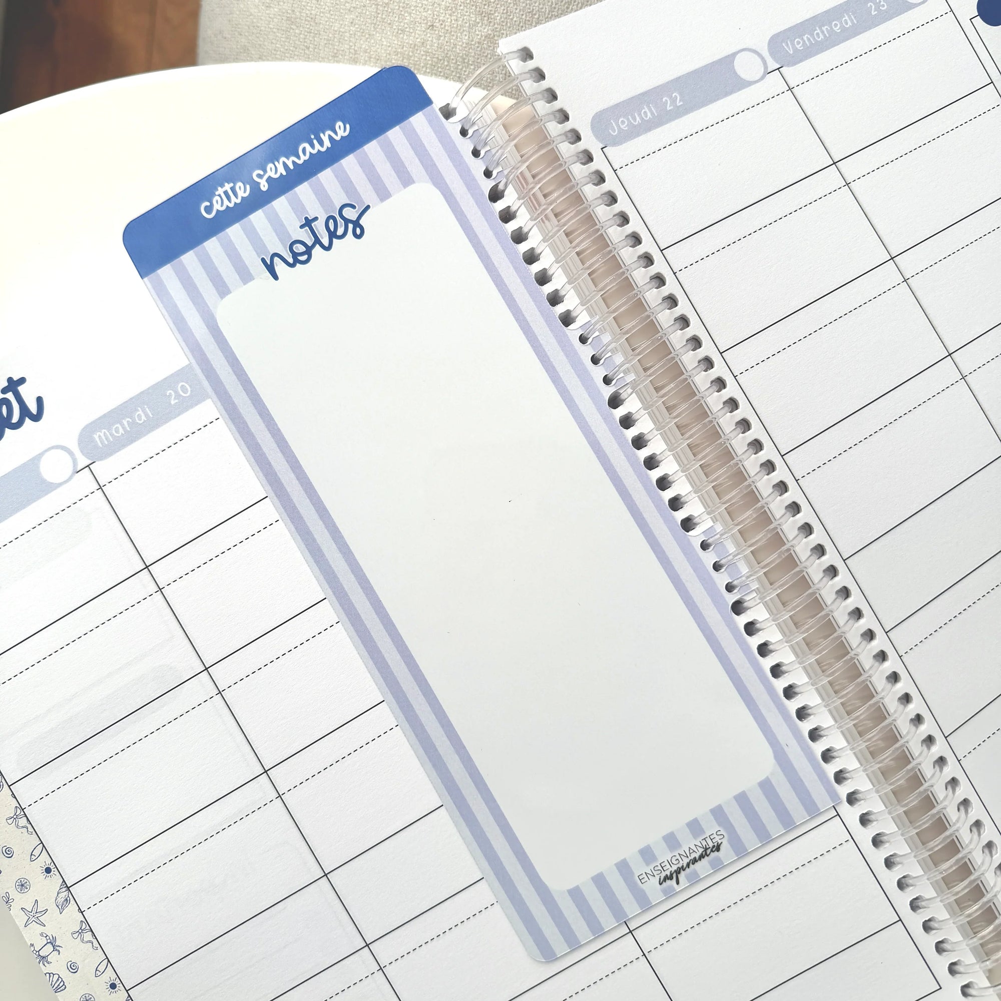 Insert à onglet pour agenda - Méditerrannée