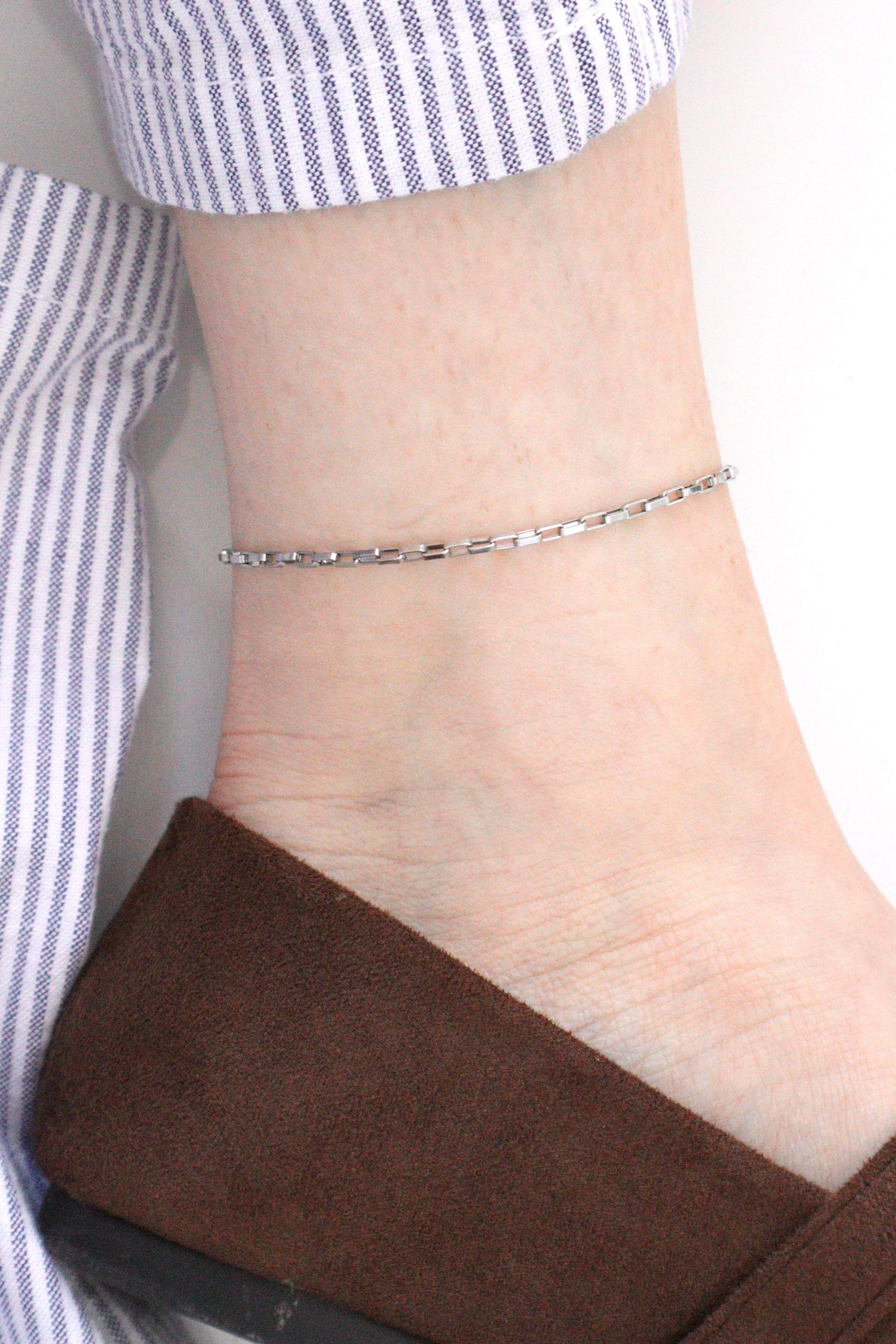 Chaine de cheville - Rectangle