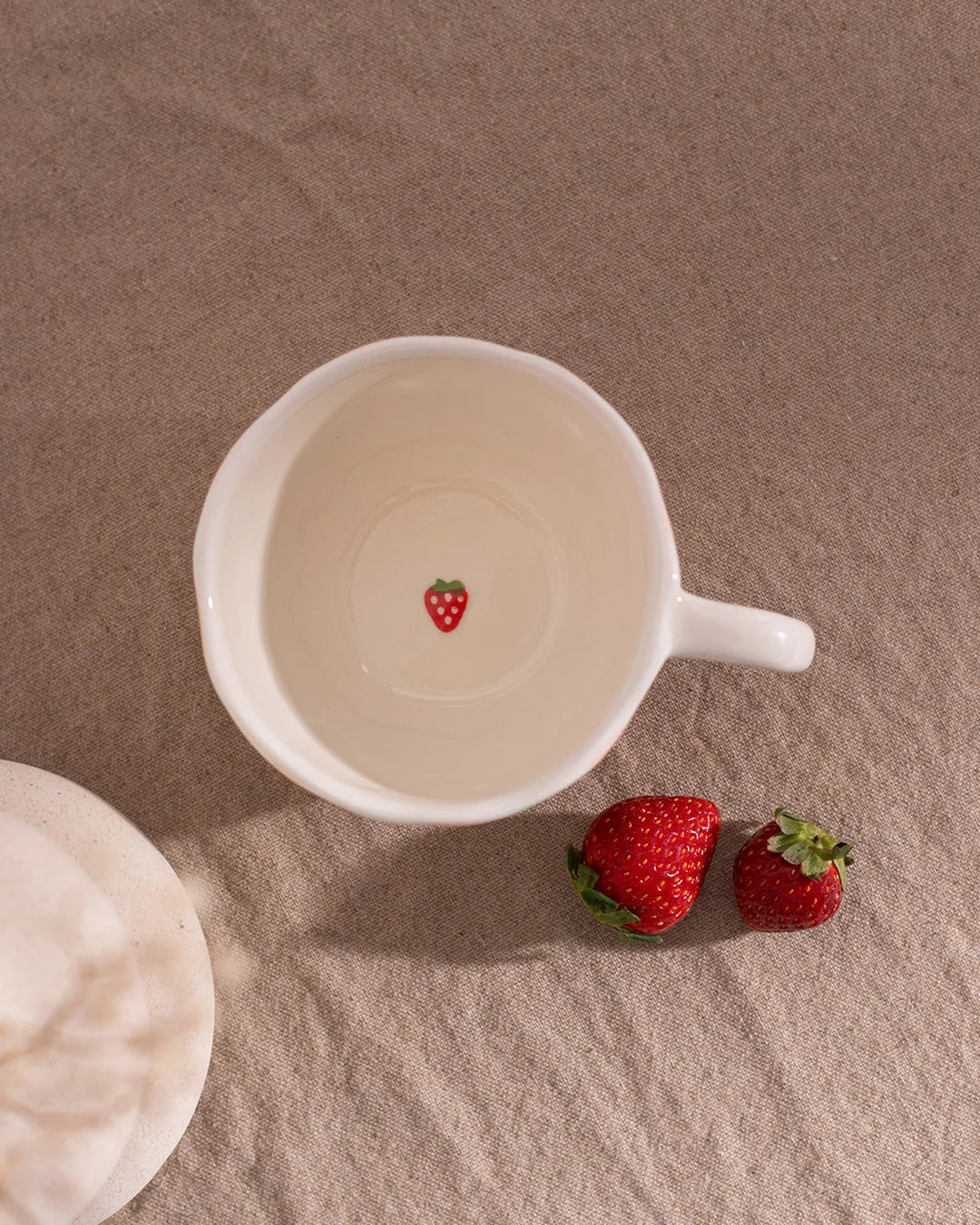 Tasse fruitée - Rayures de fraises