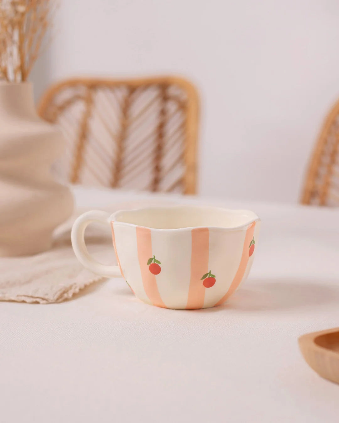 Tasse fruitée - Rayures d'oranges