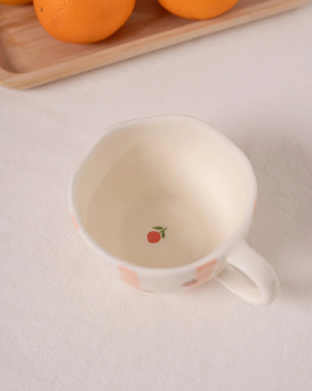 Tasse fruitée - Rayures d'oranges