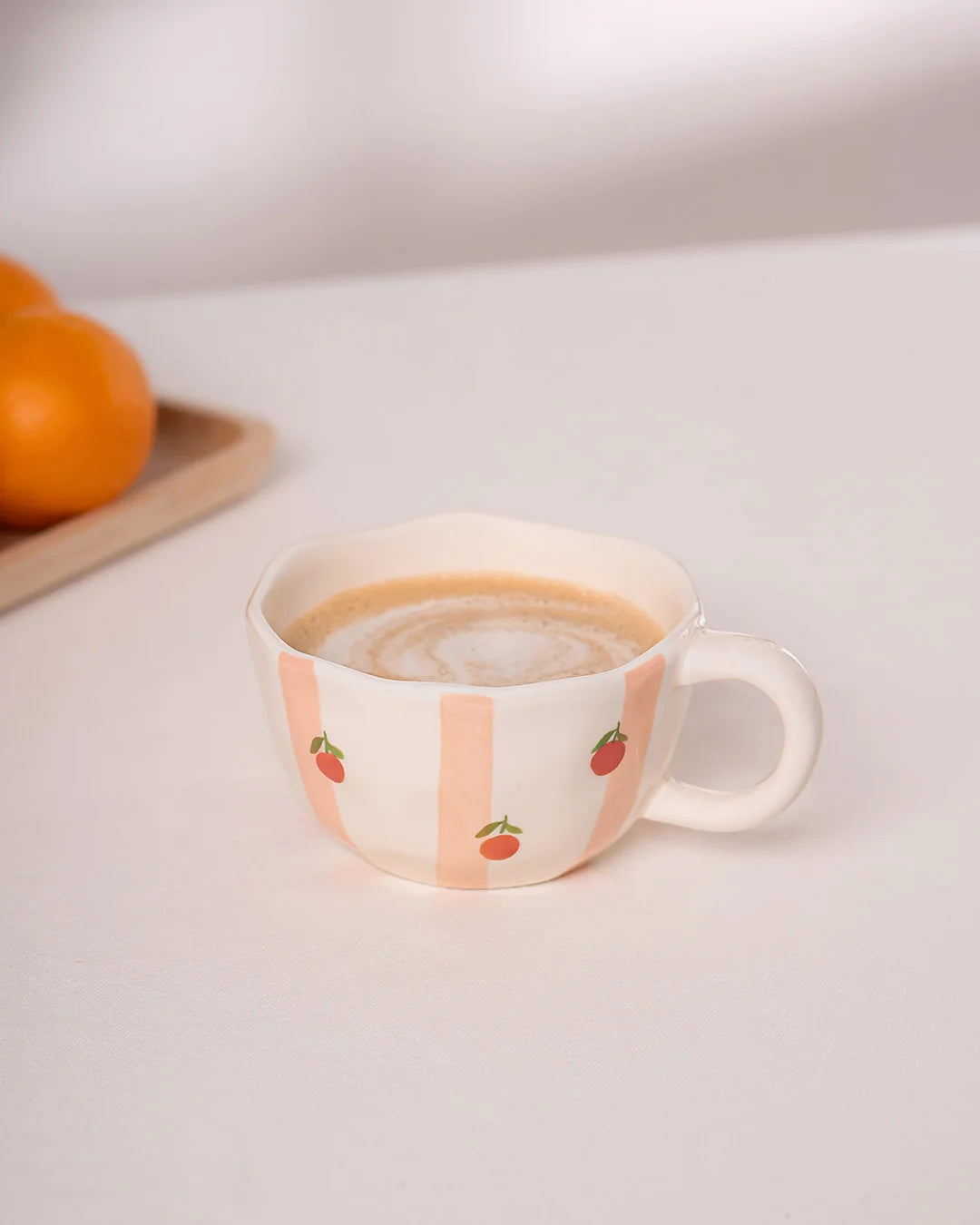 Tasse fruitée - Rayures d'oranges
