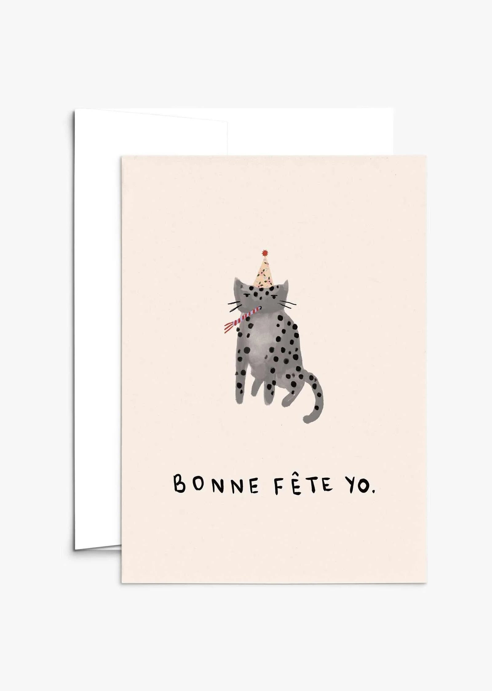 Carte de voeux illustrée - Bonne Fête yo