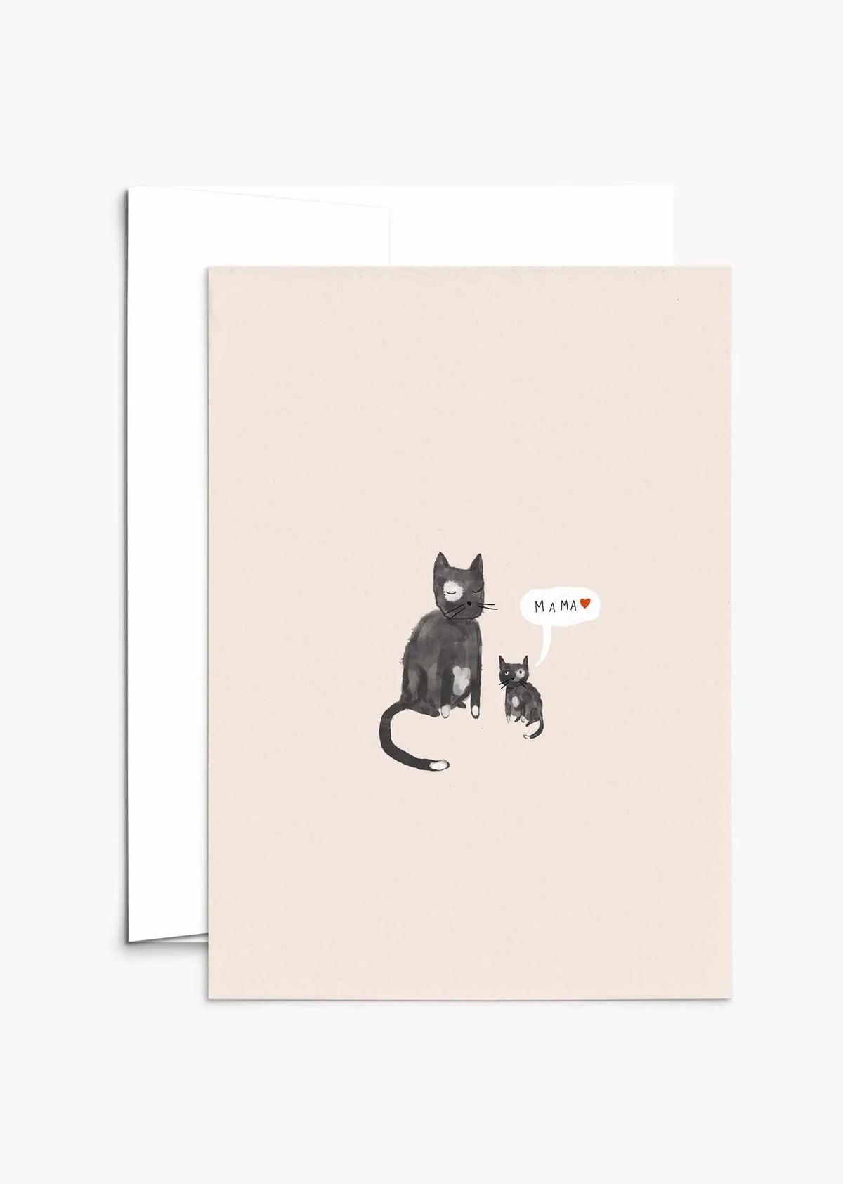 Carte de voeux illustrée - L'amour maternelle