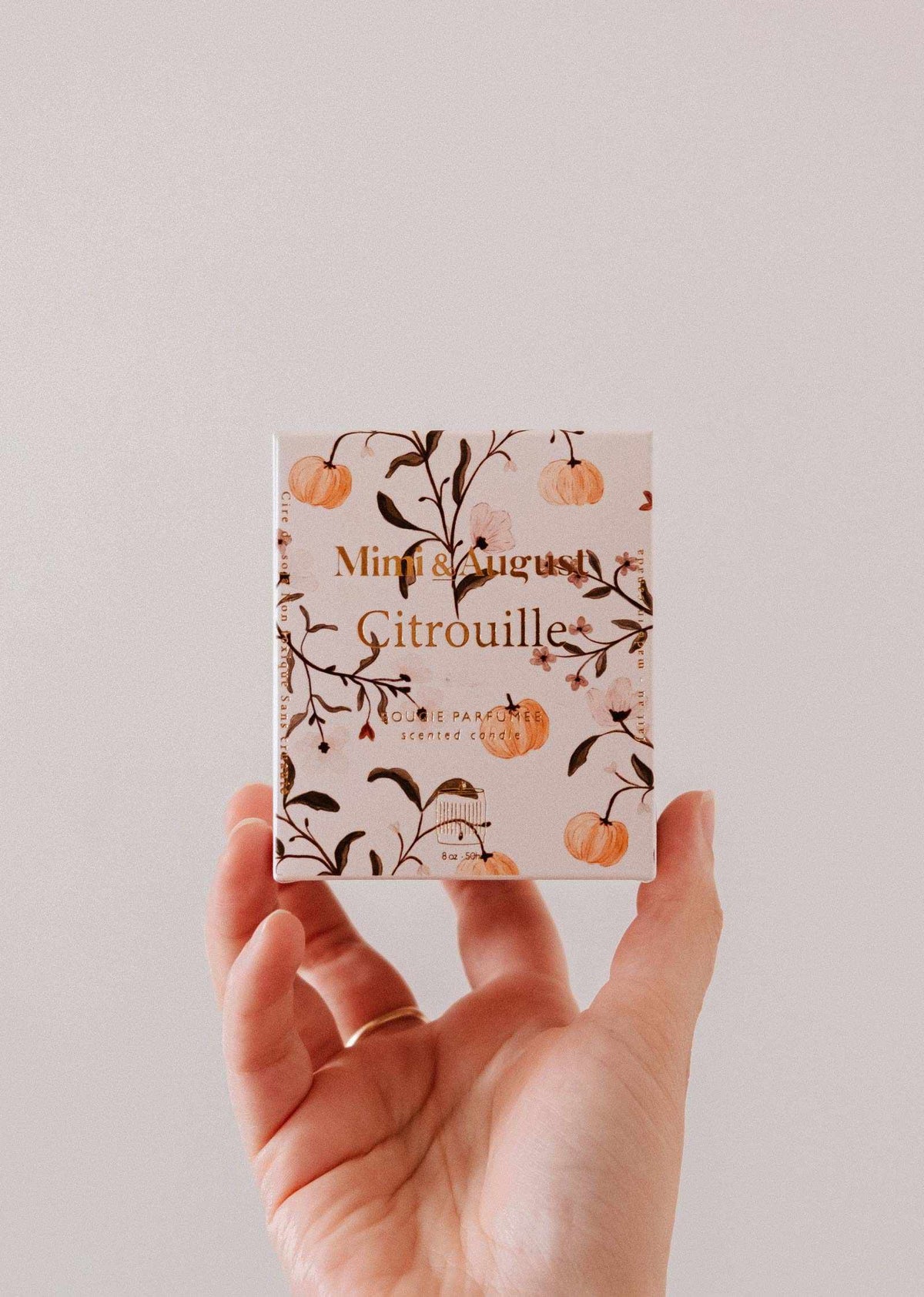 Bougie de soya réutilisable - Citrouille